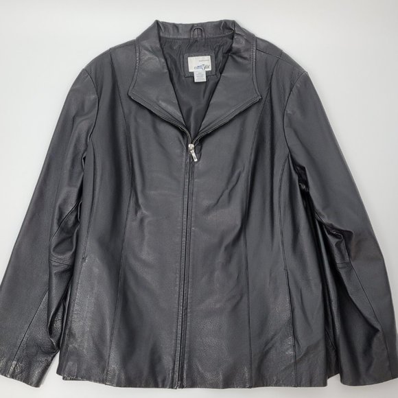 East 5th Jackets & Coats East 5th Womens Nice Leather Jacket Black